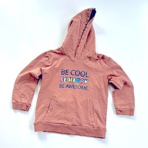 Unisex DotDot Smile Brown Hoodie Size 7